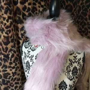 Mossimo Mauve Faux Fur Scarf
